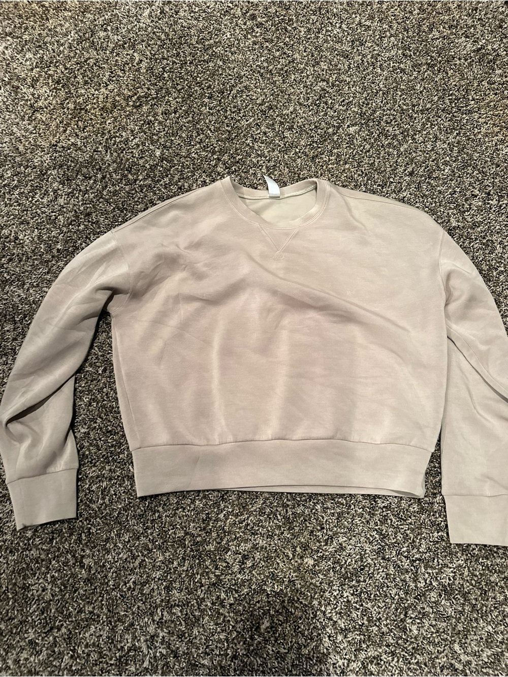 Neutral Beige Crewneck Sweatshirt